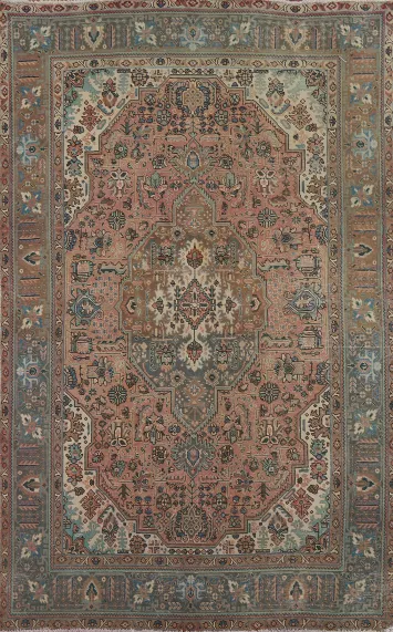 Geometric Tabriz Persian Area Rug 6x10