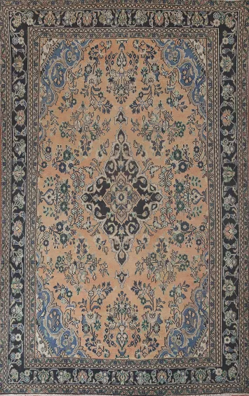 Vintage Hamedan Persian Area Rug 7x10
