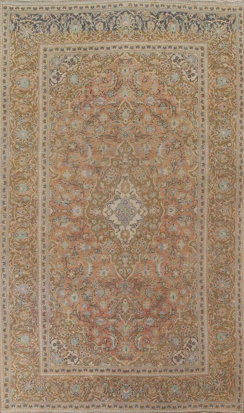 Vintage Floral Kashan Persian Area Rug 8x12