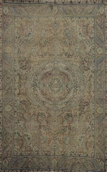 Enhance Your Decor with This Timeless Vintage Tabriz Persian Area Rug 7x9