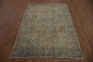 Enhance Your Decor with This Timeless Vintage Tabriz Persian Area Rug 7x9