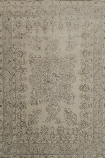 Distressed Grey and Beige Rug for Classic Room Decor Makeover 10x12