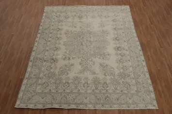 Distressed Grey and Beige Rug for Classic Room Decor Makeover 10x12