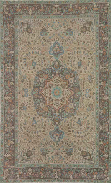 Handmade Wool Tabriz Persian Area Rug 7x10