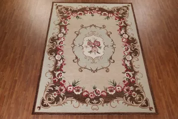 Victorian Style Aubusson Hand-Tufted Rugs