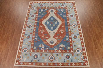 Blue Heriz Hand-Tufted Wool Rugs