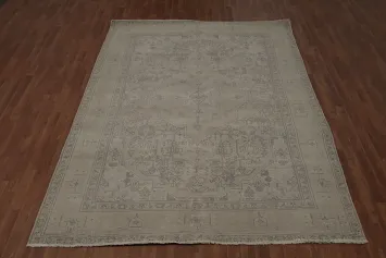 Traditionally Styled Tabriz Persian Area Rug 7x10 with Detailed Borders