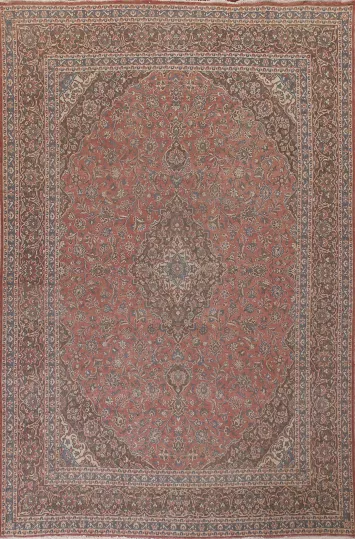 Traditional Kashan Persian Area Rug 9x13