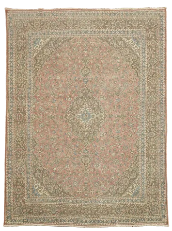 Traditional Kashan Persian Area Rug 9x13