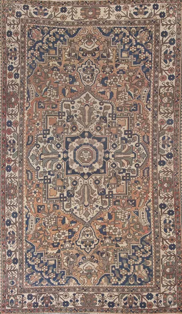 Geometric Bakhtiari Persian Area Rug 7x10