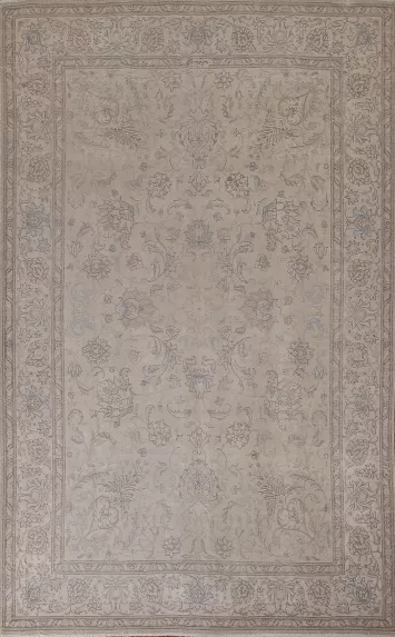 Distressed Tabriz Persian Area Rug 7x11