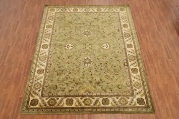 Agra Hand Tufted Indo Green Area Rugs