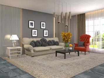 Wool Distressed Tabriz Persian Area Rug 9x13