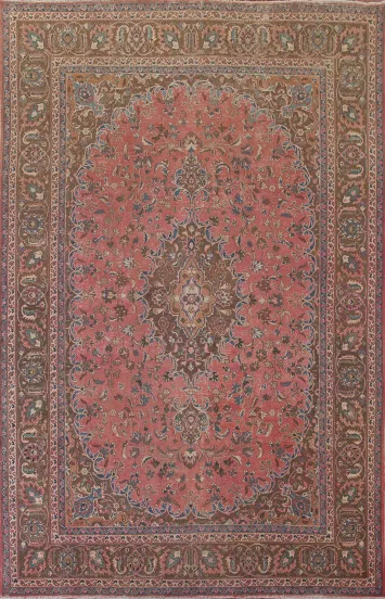 Vintage Mashad Persian Area Rug 8x11
