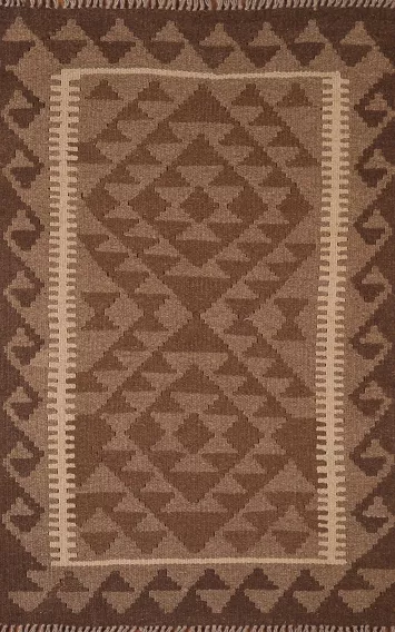 Reversible Wool Kilim Oriental Rug 3x4