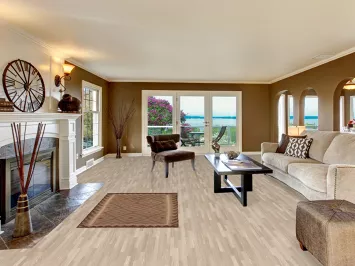 Brown Kilim Geometric Area Rug 3x5