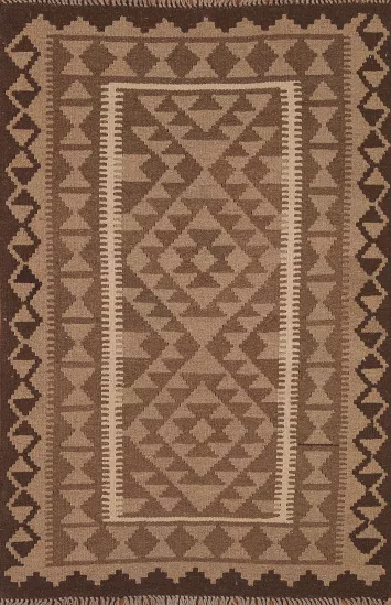 Kilim Reversible Wool Area Rug 3x5