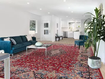 Vegetable Dye Red Kerman Persian Large Rug 10x16