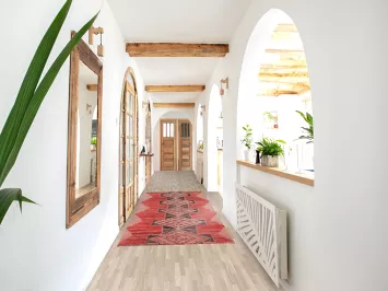 Geometric Moroccan Oriental Runner Rug 3x10