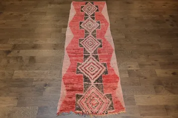 Geometric Moroccan Oriental Runner Rug 3x10