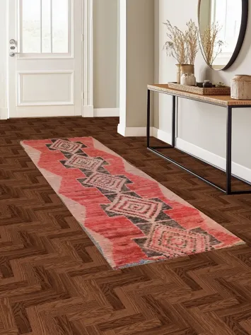 Geometric Moroccan Oriental Runner Rug 3x10