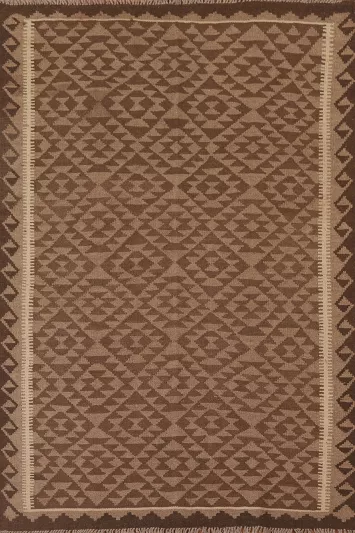 Reversible Wool Kilim Oriental Area Rug 5x7