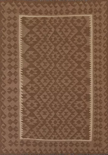 Kilim Reversible Wool Area Rug 5x6