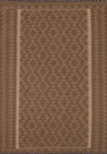 Reversible Wool Kilim Oriental Area Rug 5x6