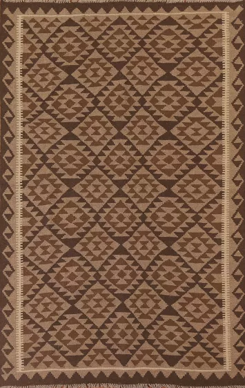 Reversible Wool Kilim Oriental Area Rug 5x8