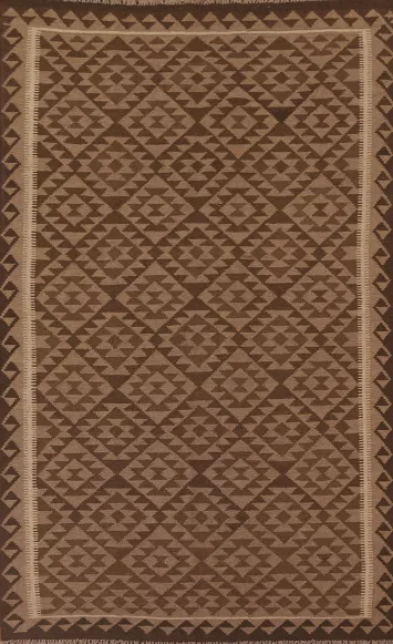 Reversible Wool Kilim Oriental Area Rug 5x8