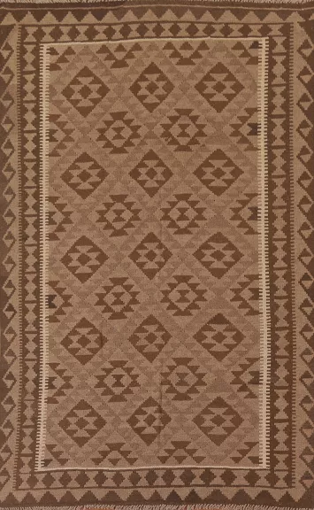 Reversible Wool Kilim Oriental Area Rug 5x8