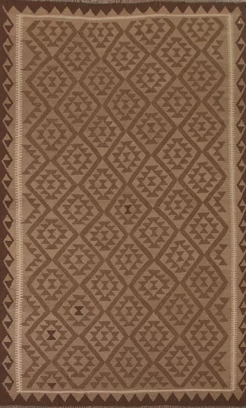 Reversible Wool Kilim Oriental Area Rug 7x10