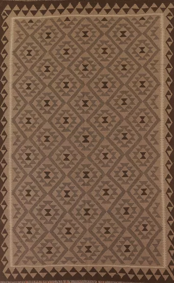 Kilim Reversible Wool Area Rug 7x10