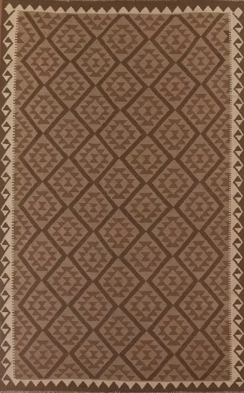 Reversible Wool Kilim Oriental Area Rug 7x10