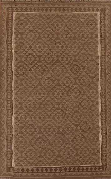 Reversible Wool Kilim Oriental Area Rug 7x10