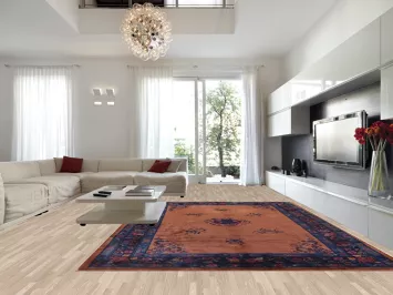 Vegetable Dye Art Deco Oriental Large Rug 11x15