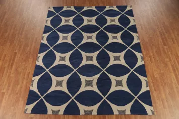 Blue Hand Tufted Area Rug