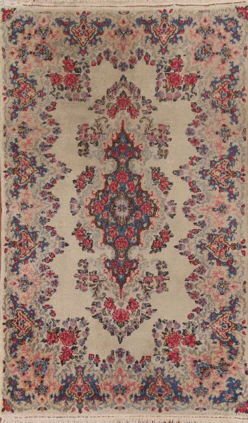 Vintage Kerman Persian Area Rug 3x5
