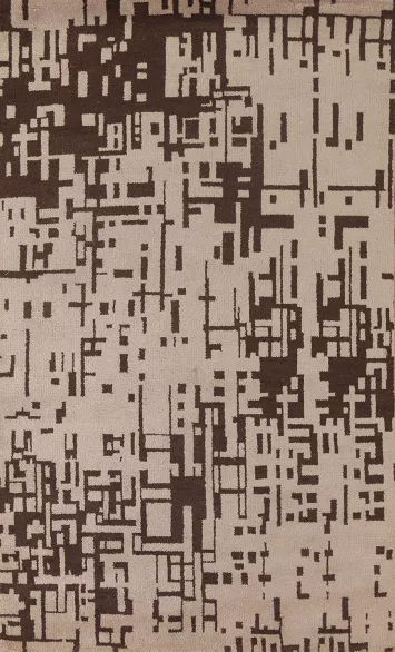 Abstract Oriental Area Rug 5x8