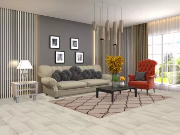 All-Over Trellis Oriental Area Rug 5x8