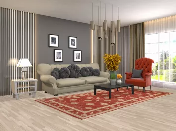 Floral Chobi Peshawar Oriental Area Rug 5x10