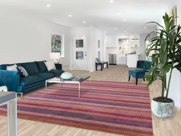 Striped Gabbeh Oriental Area Rug 8x11