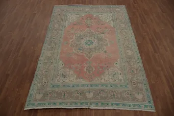 Traditional Persian Rug in Coral with Exquisite Pattern Details 7x10