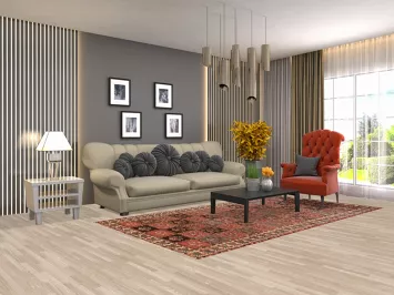 Garden Design Bakhtiari Persian Area Rug 5x9