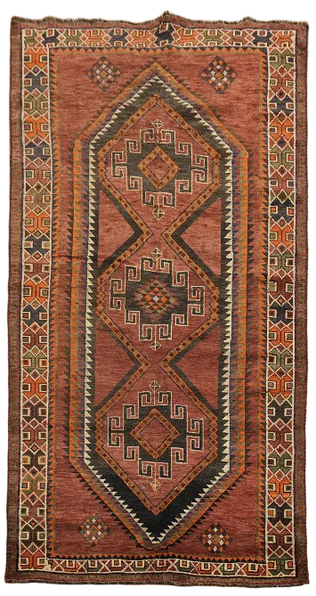 Vintage Tribal Red Lori Persian Area Rug 5x9