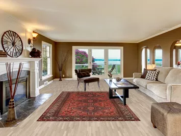 Vintage Shiraz Persian Area Rug 6x10