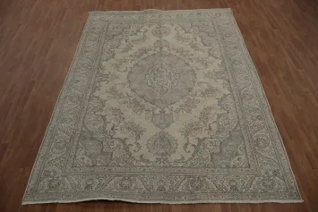 Distressed Tabriz Persian Area Rug 8x11