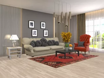 Vegetable Dye Shiraz Persian Area Rug 5x8