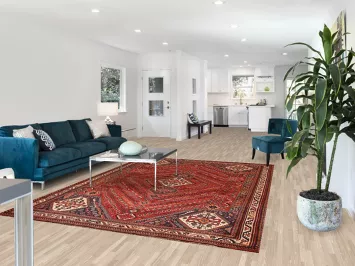 Vegetable Dye Red Shiraz Persian Area Rug 7x10