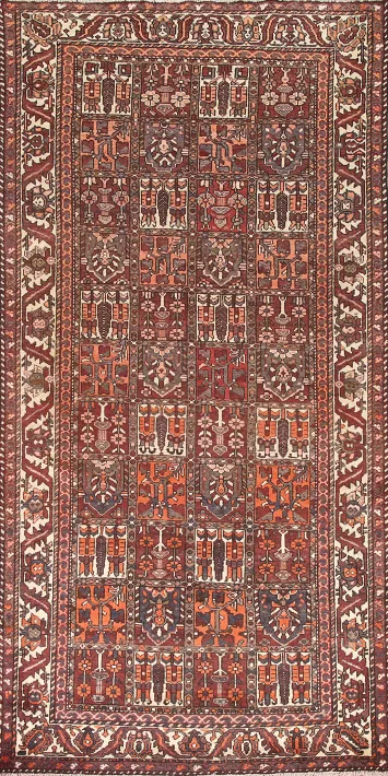 Garden Design Bakhtiari Persian Area Rug 5x10